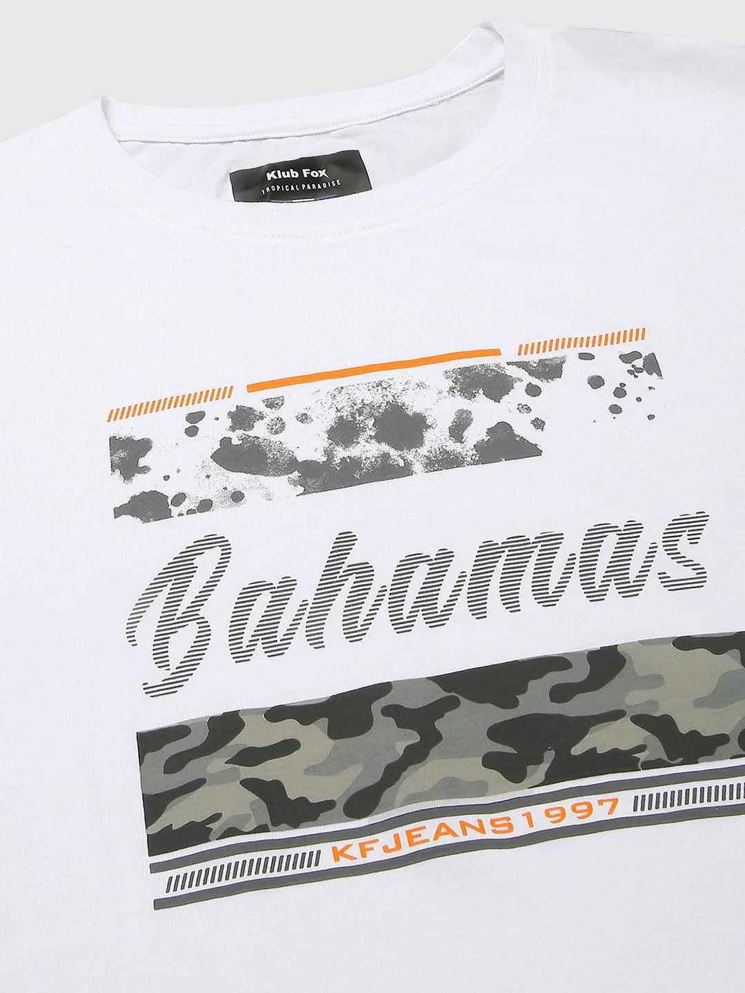 White Printed T-Shirt