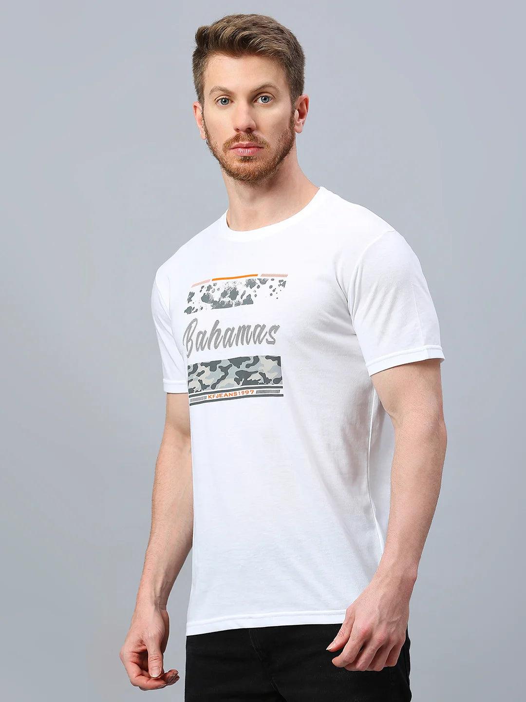 White Printed T-Shirt