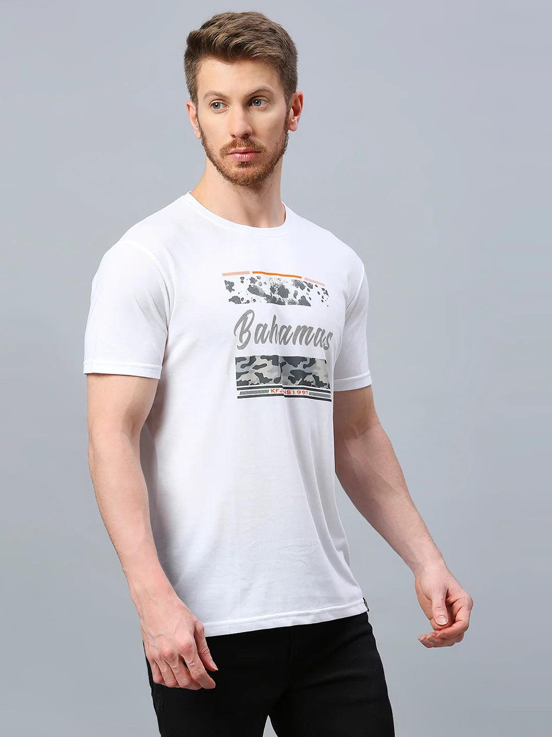 White Printed T-Shirt