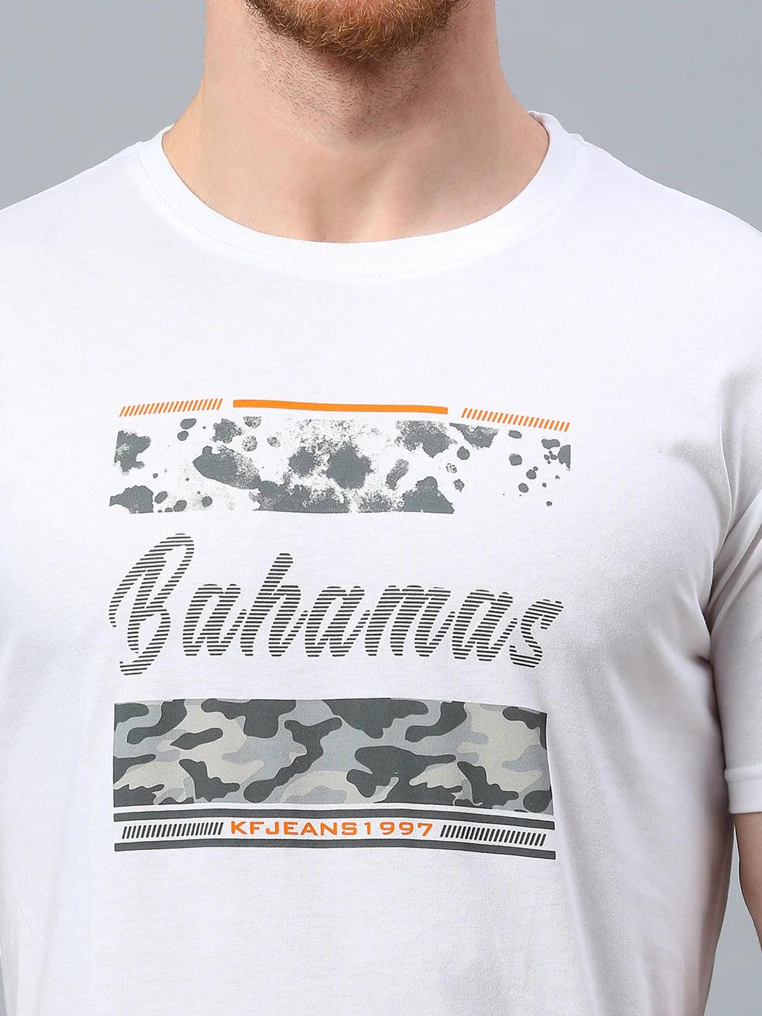White Printed T-Shirt