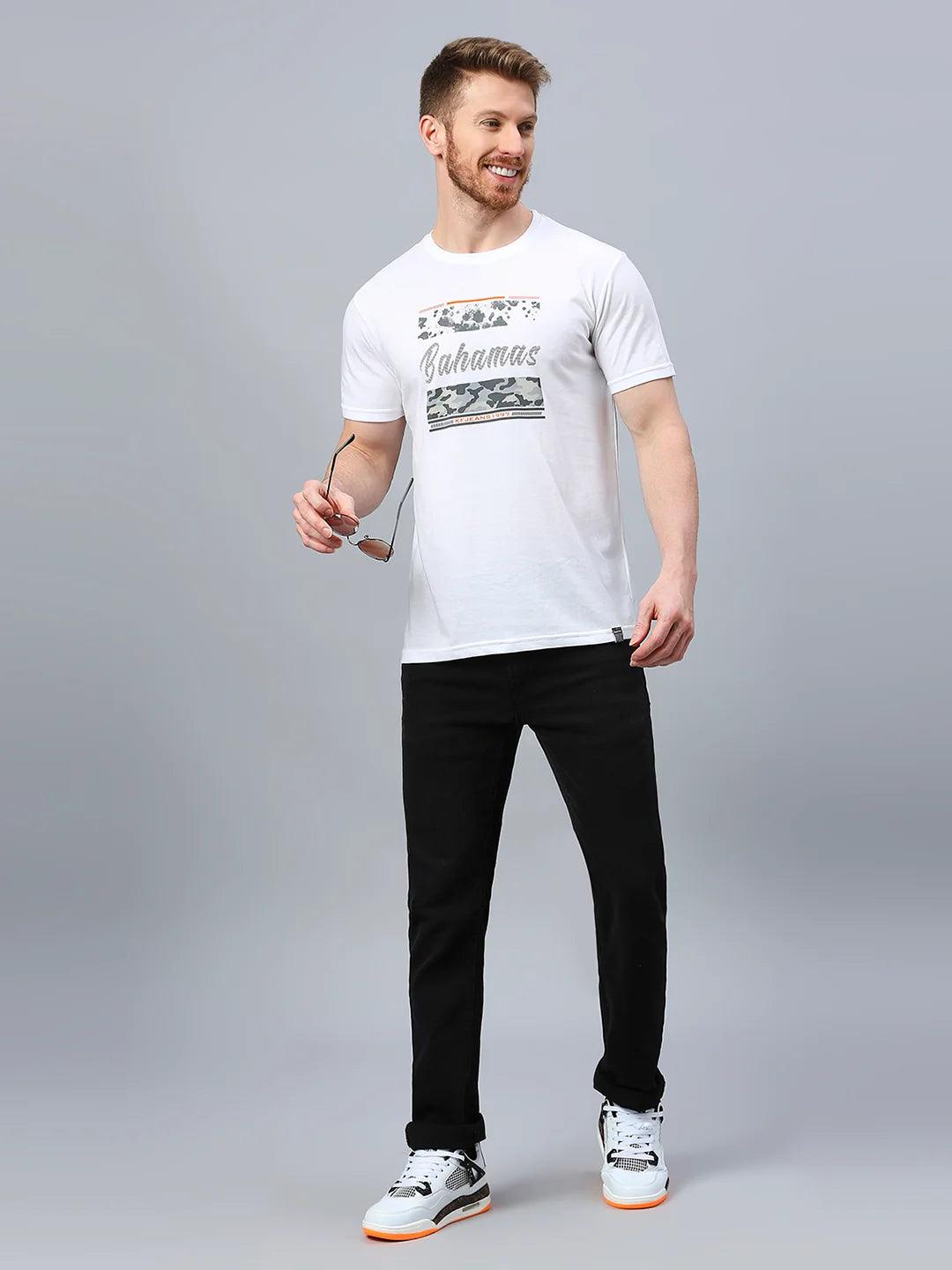 White Printed T-Shirt