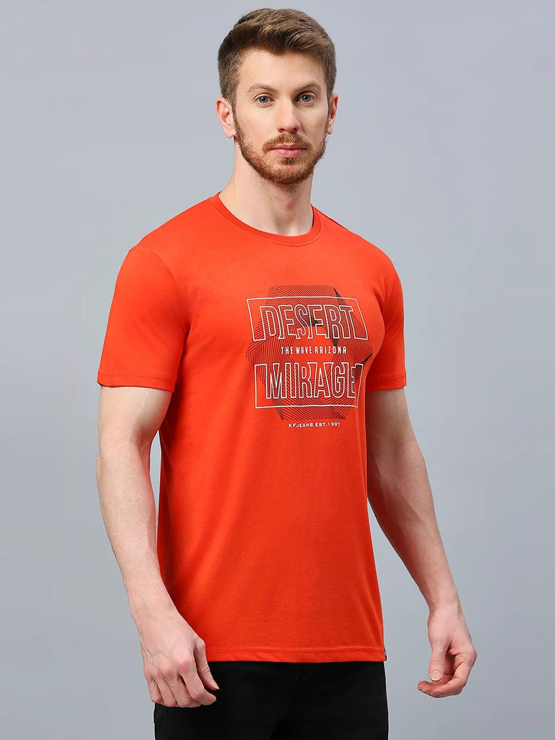 Rust Printed T-Shirt