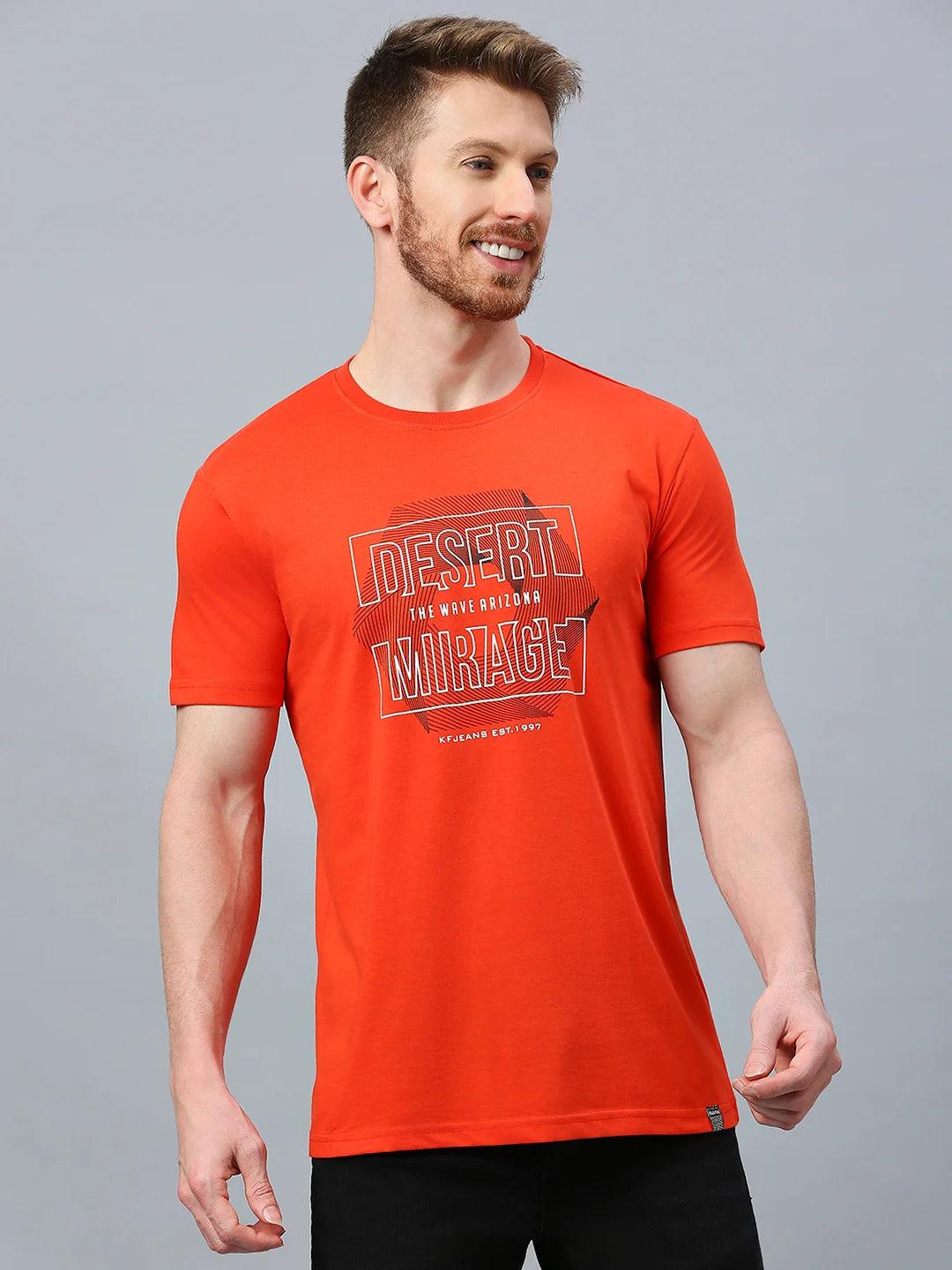 Rust Printed T-Shirt