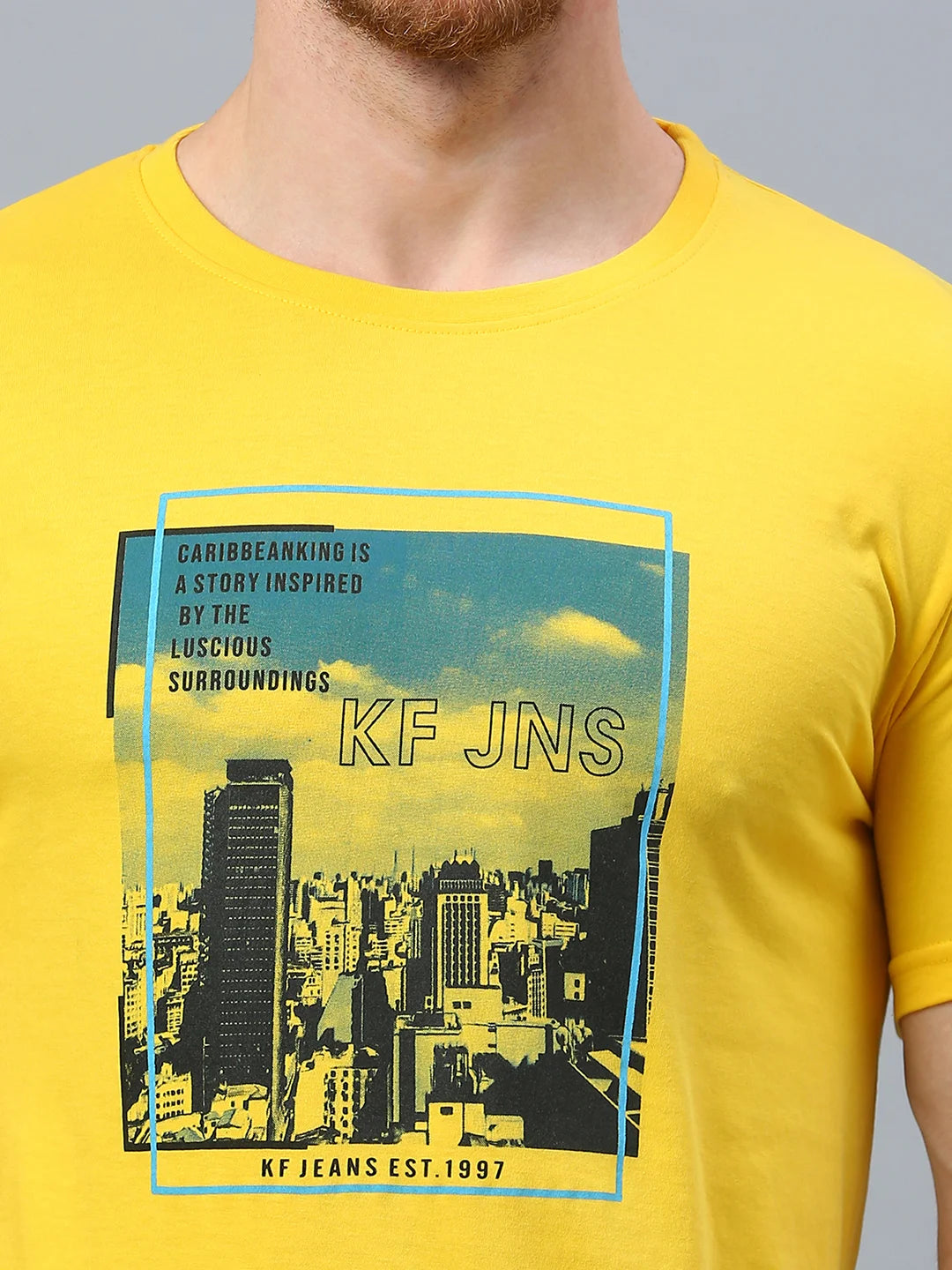 Yellow Regular Fit H/S T-SHIRT