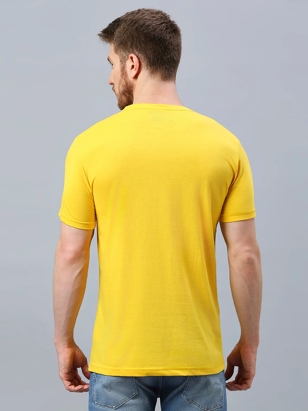 Yellow Regular Fit H/S T-SHIRT