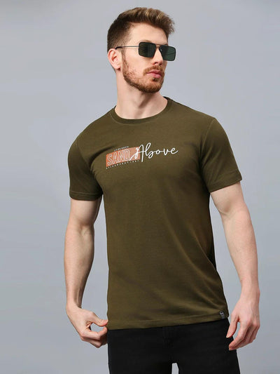 Olive Printed T-Shirt