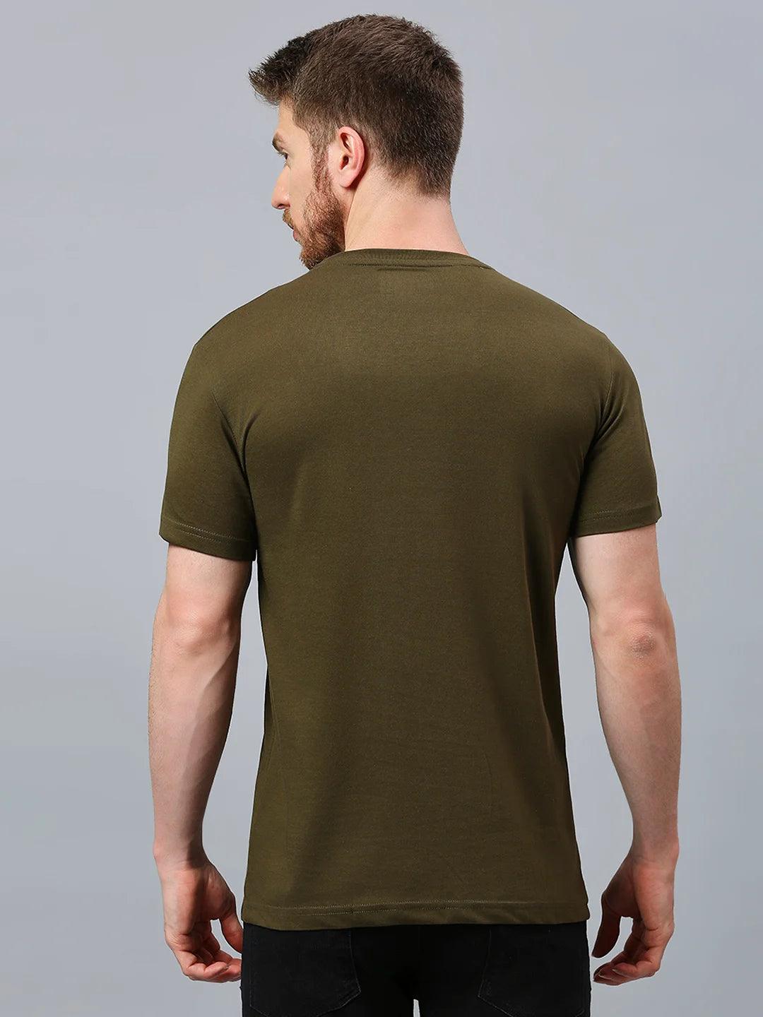 Olive Printed T-Shirt