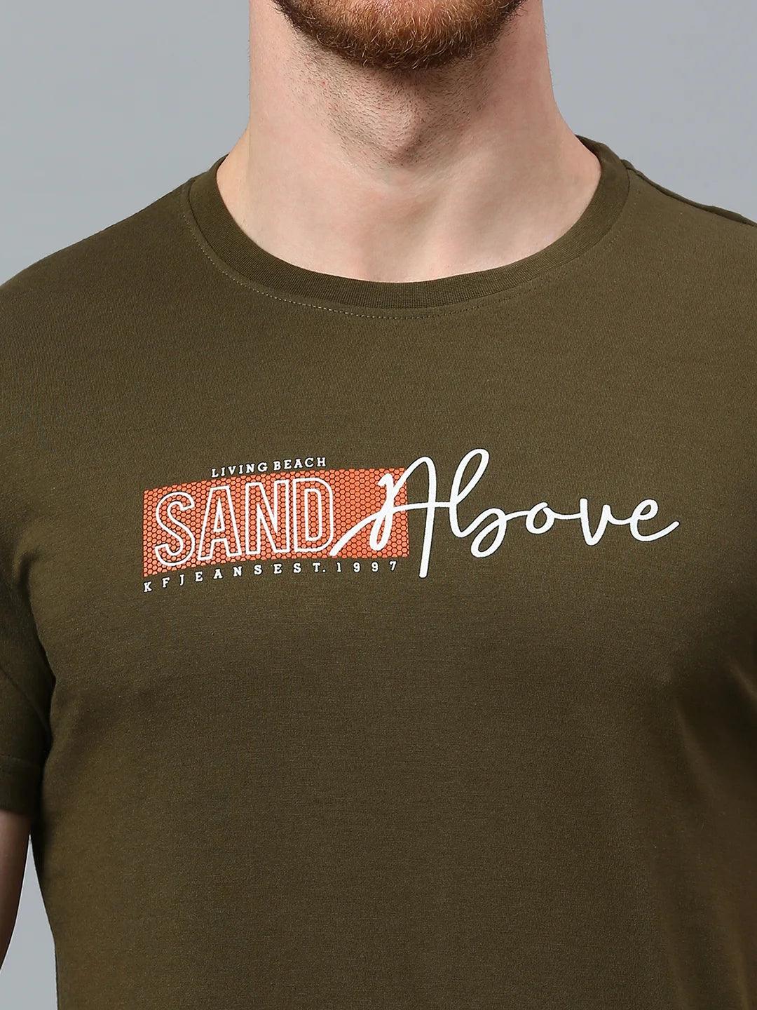 Olive Printed T-Shirt