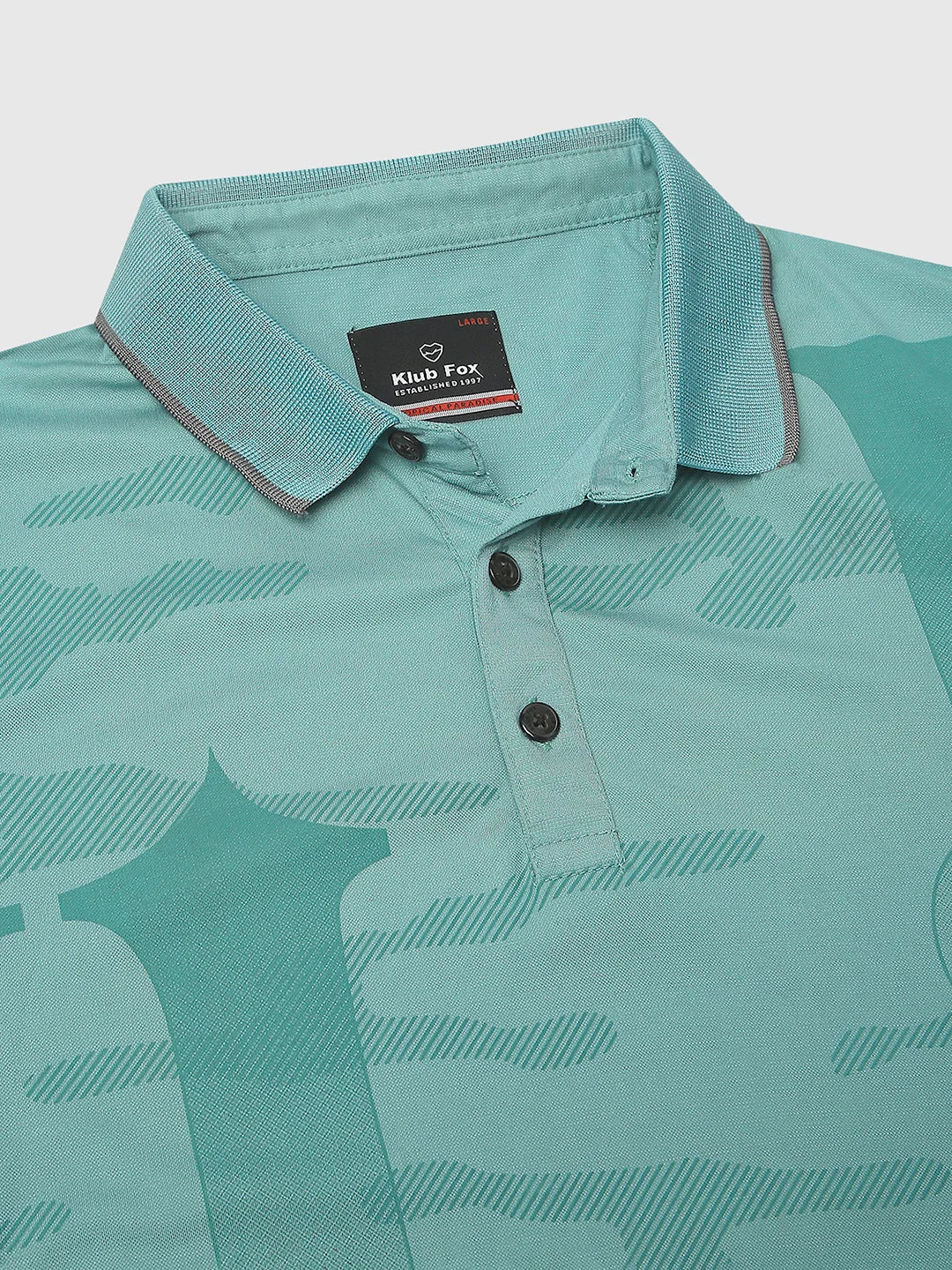 Sea Green Regular Fit H/S T-Shirt