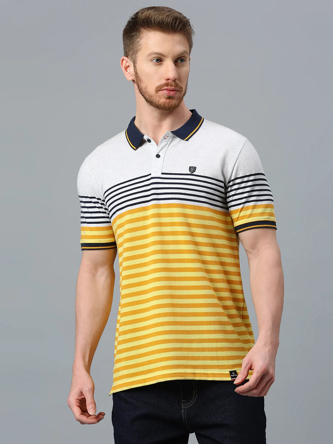 Mustard Regular Fit H/S T-Shirt