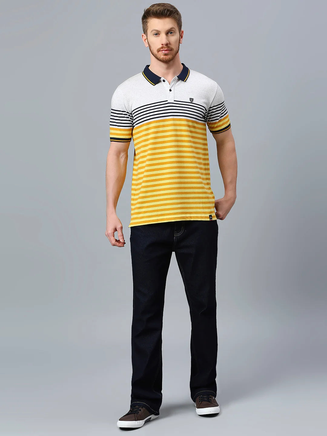 Mustard Regular Fit H/S T-Shirt