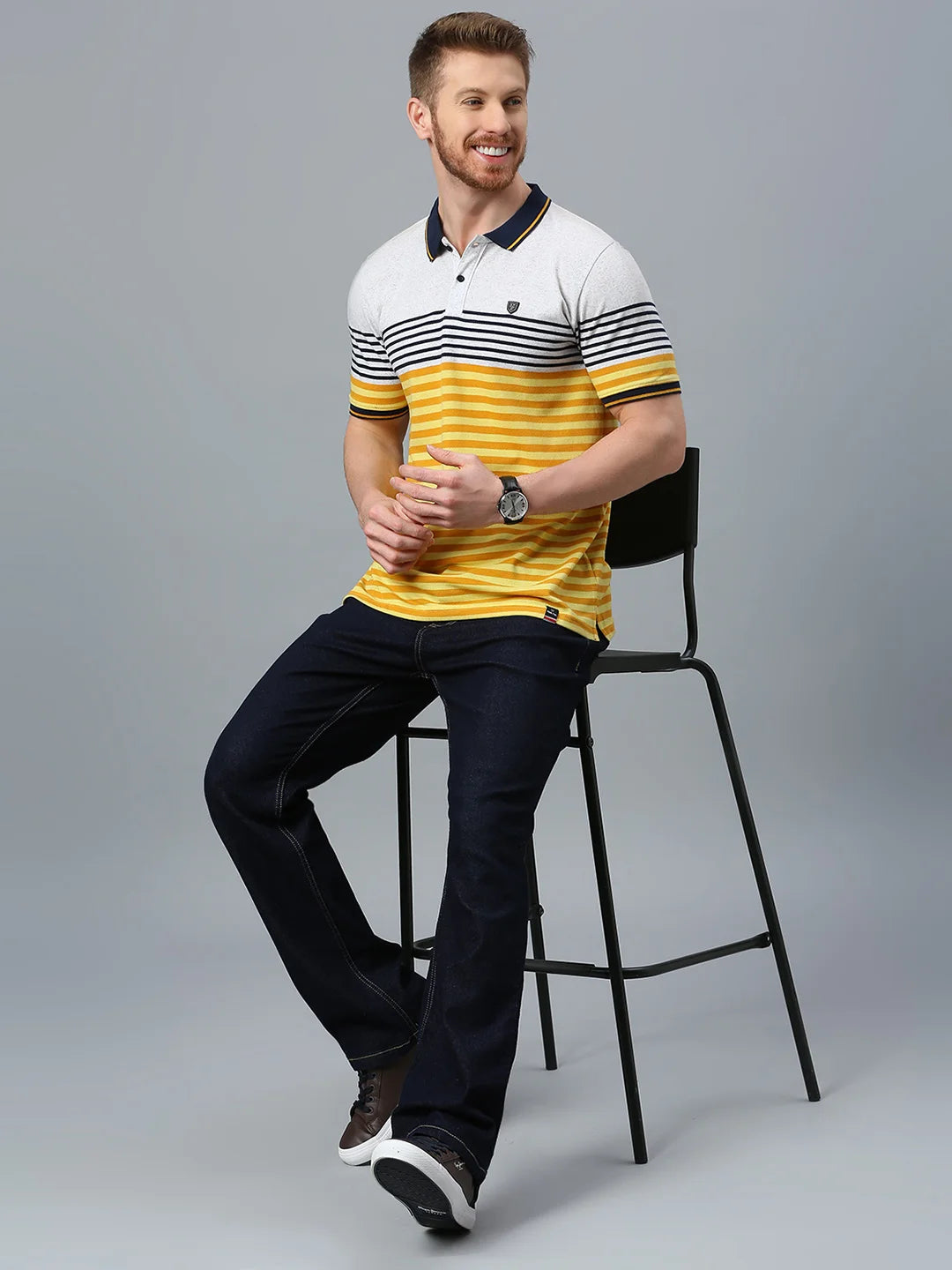 Mustard Regular Fit H/S T-Shirt