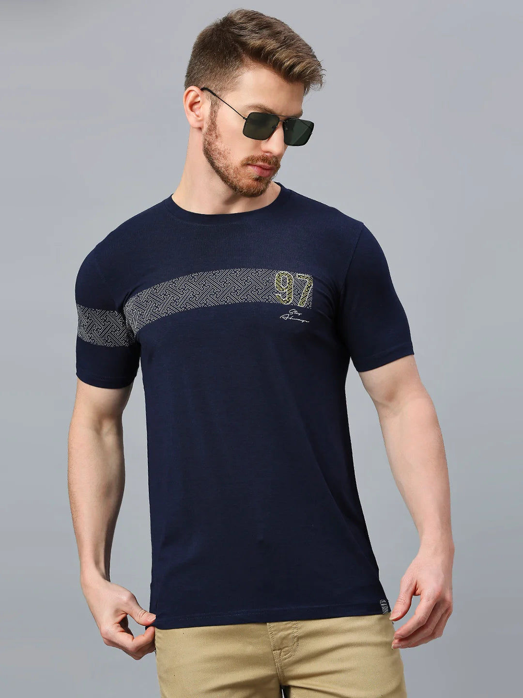 Navy Regular Fit H/S T-SHIRT