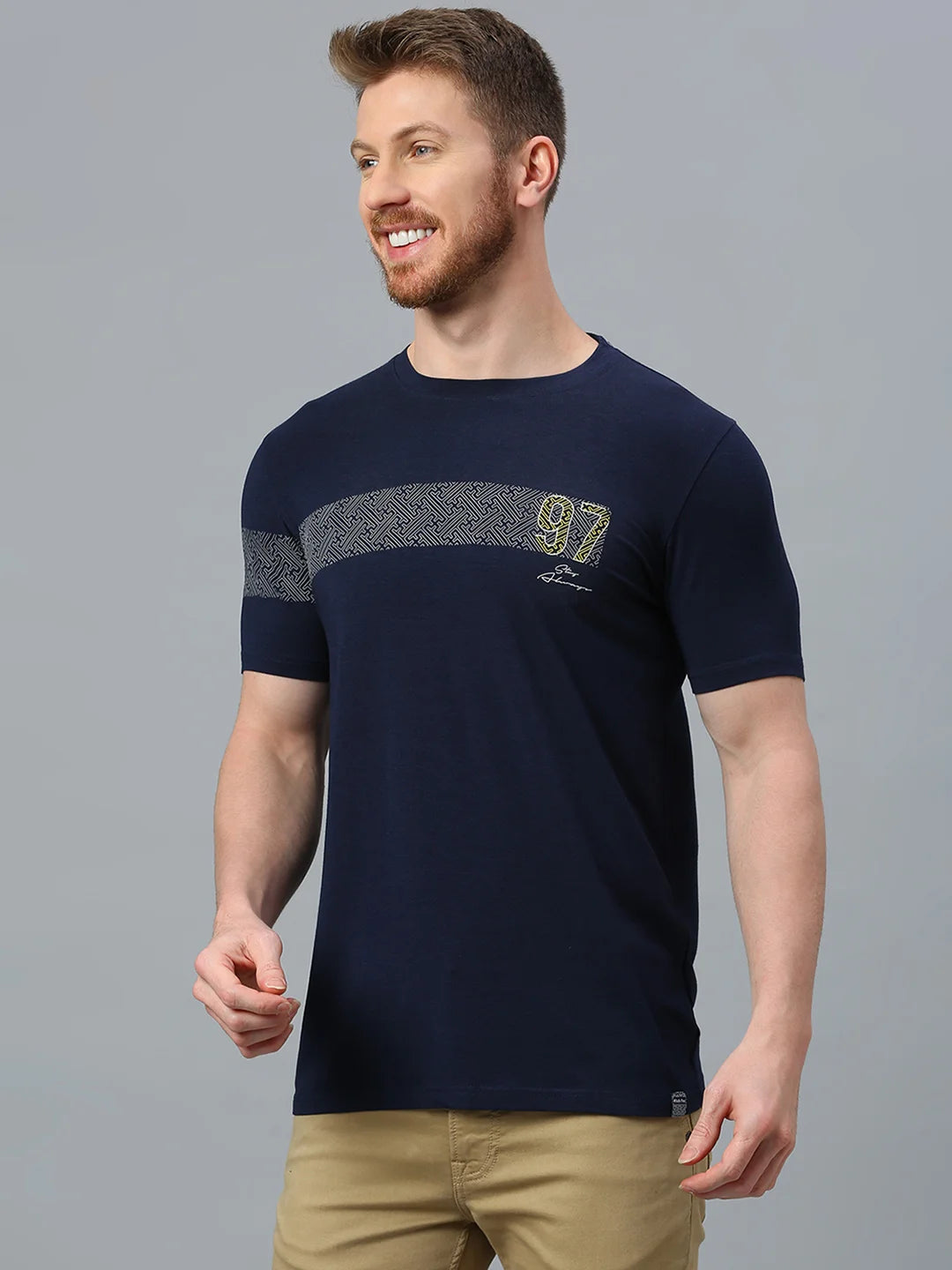 Navy Regular Fit H/S T-SHIRT