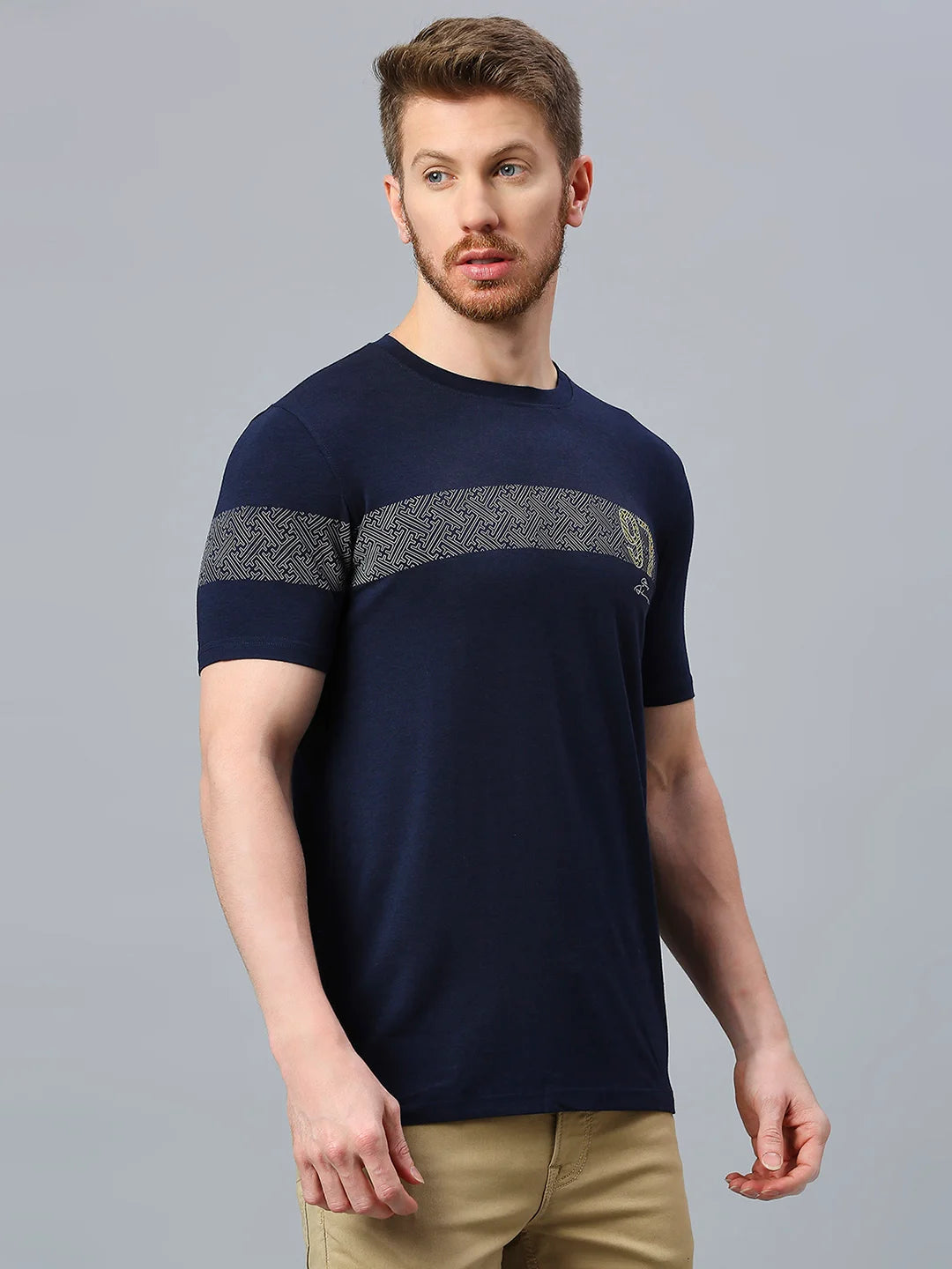 Navy Regular Fit H/S T-SHIRT