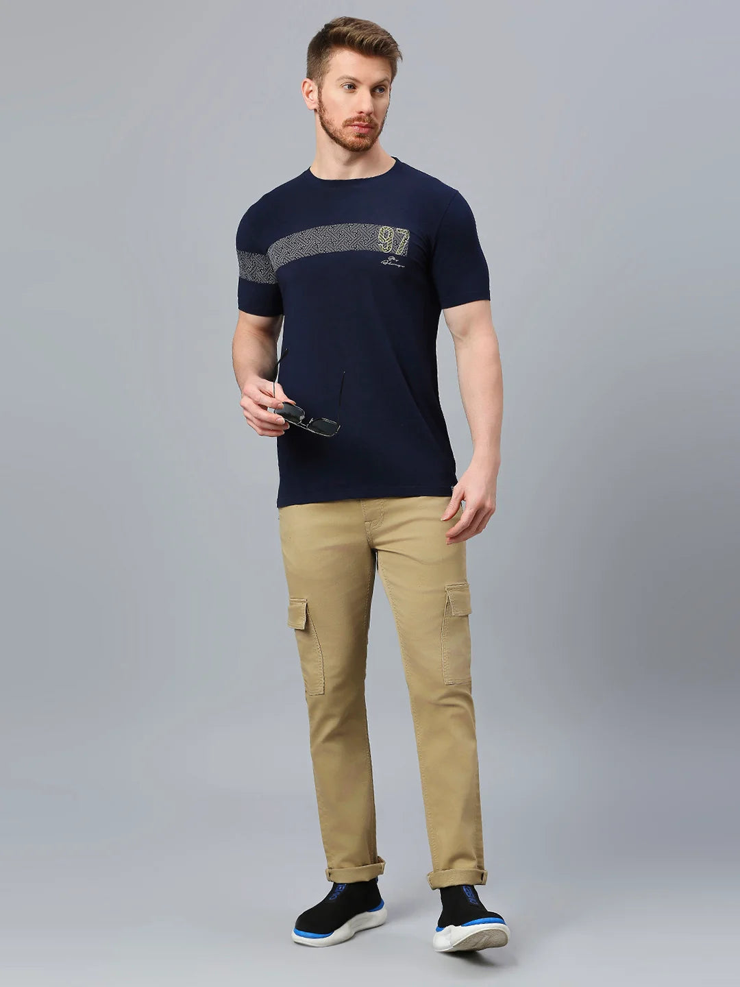 Navy Regular Fit H/S T-SHIRT