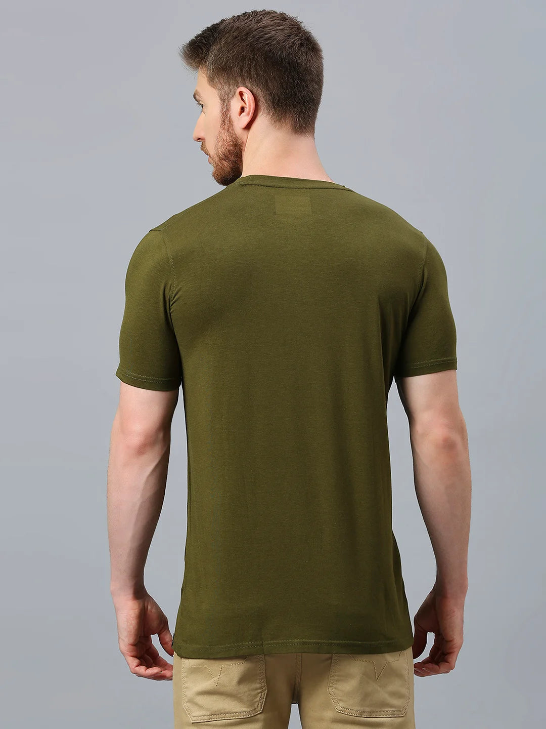 Olive Regular Fit H/S T-SHIRT