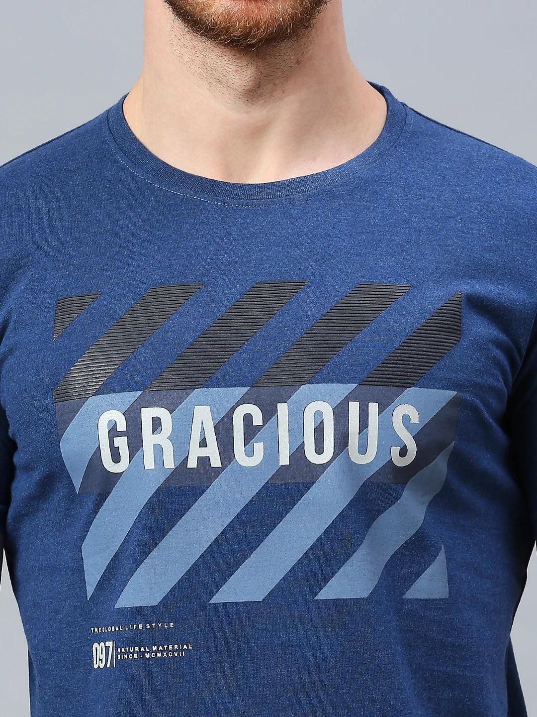 Navy Printed T-Shirt
