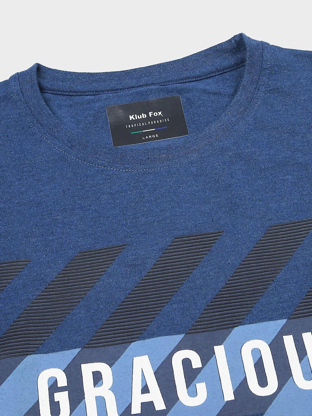 Navy Printed T-Shirt