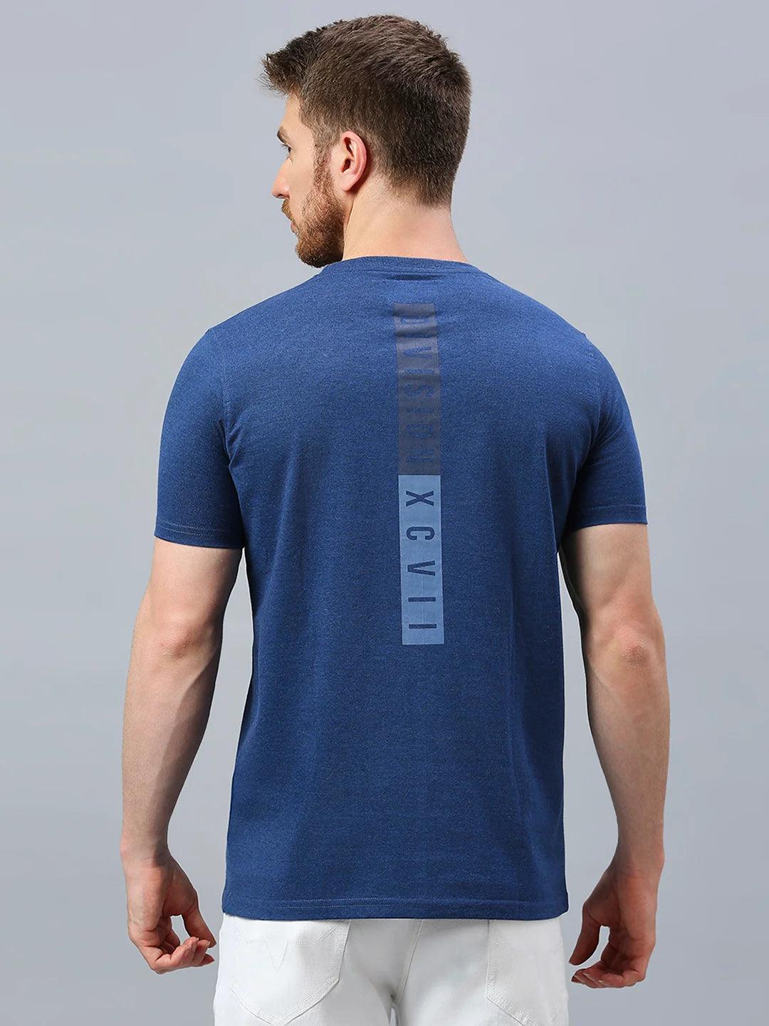 Navy Printed T-Shirt