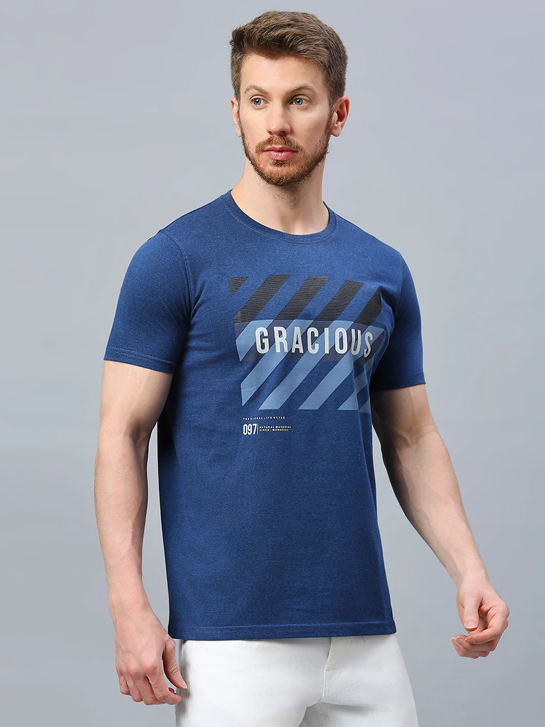 Navy Regular Fit H/S T-SHIRT