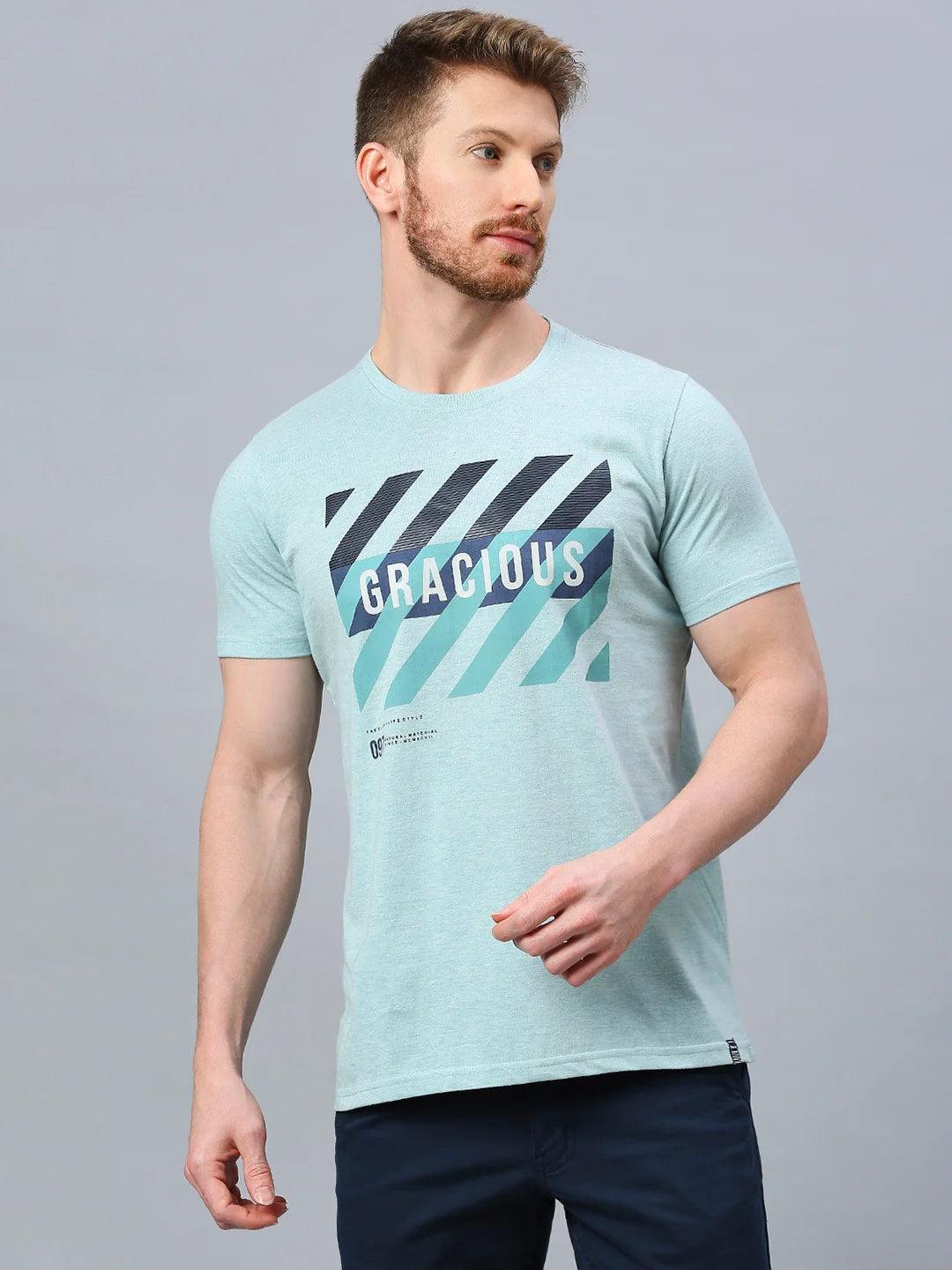 Graffiti Drop Celeste Blue T-Shirt