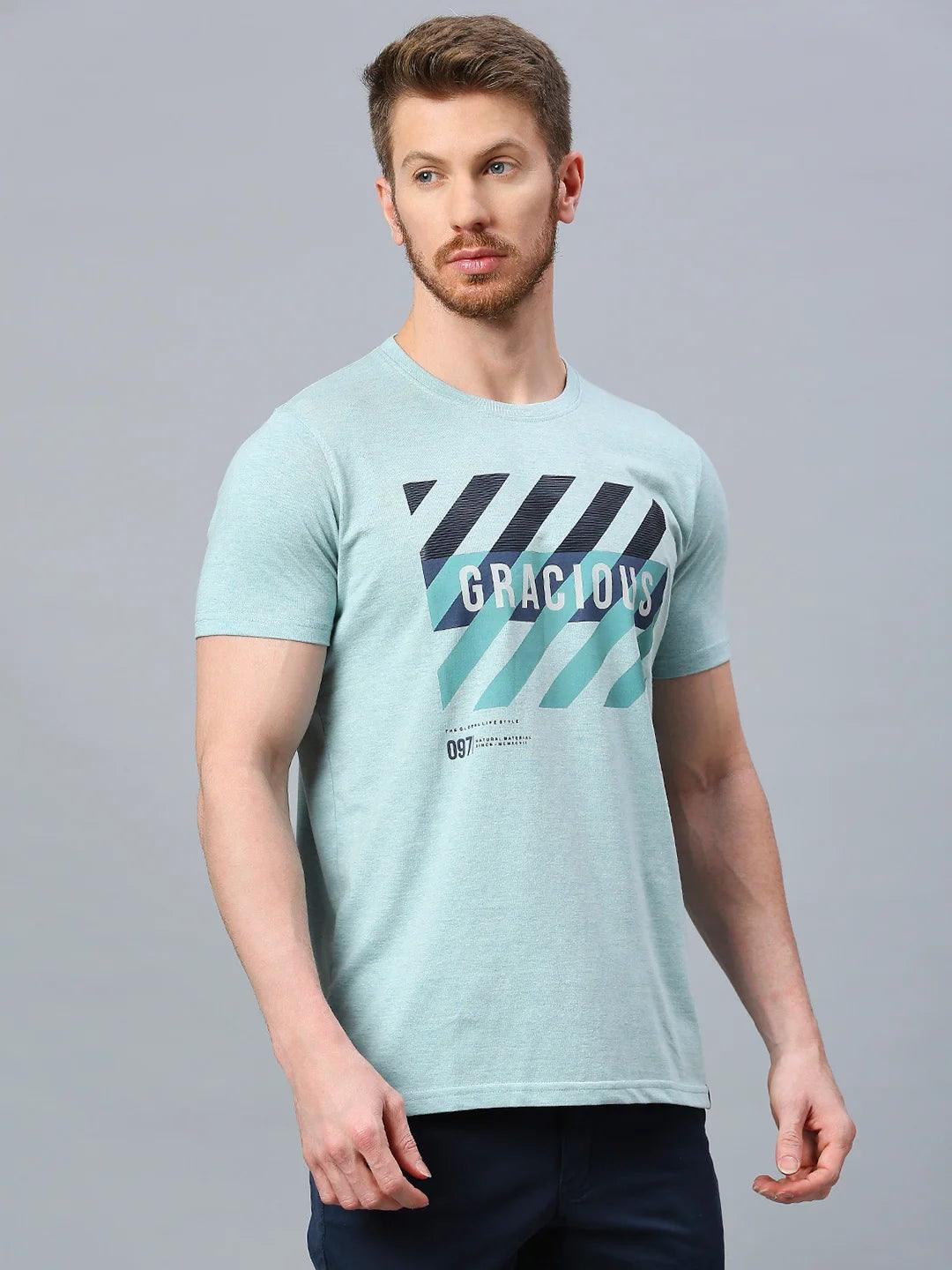Graffiti Drop Celeste Blue T-Shirt