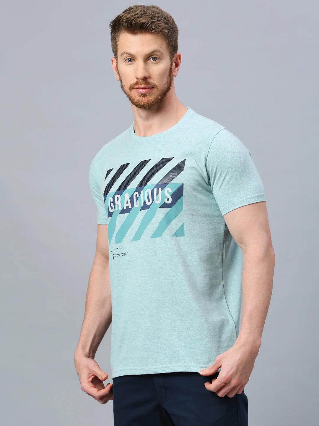 Graffiti Drop Celeste Blue T-Shirt
