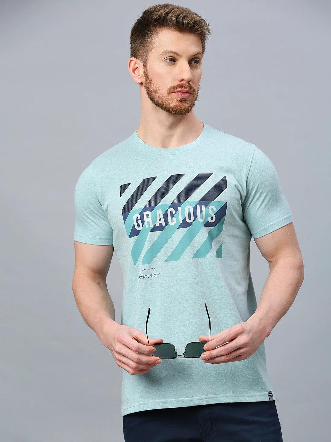 Graffiti Drop Celeste Blue T-Shirt