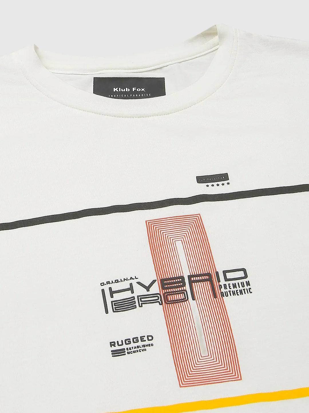Off White Printed T-Shirt