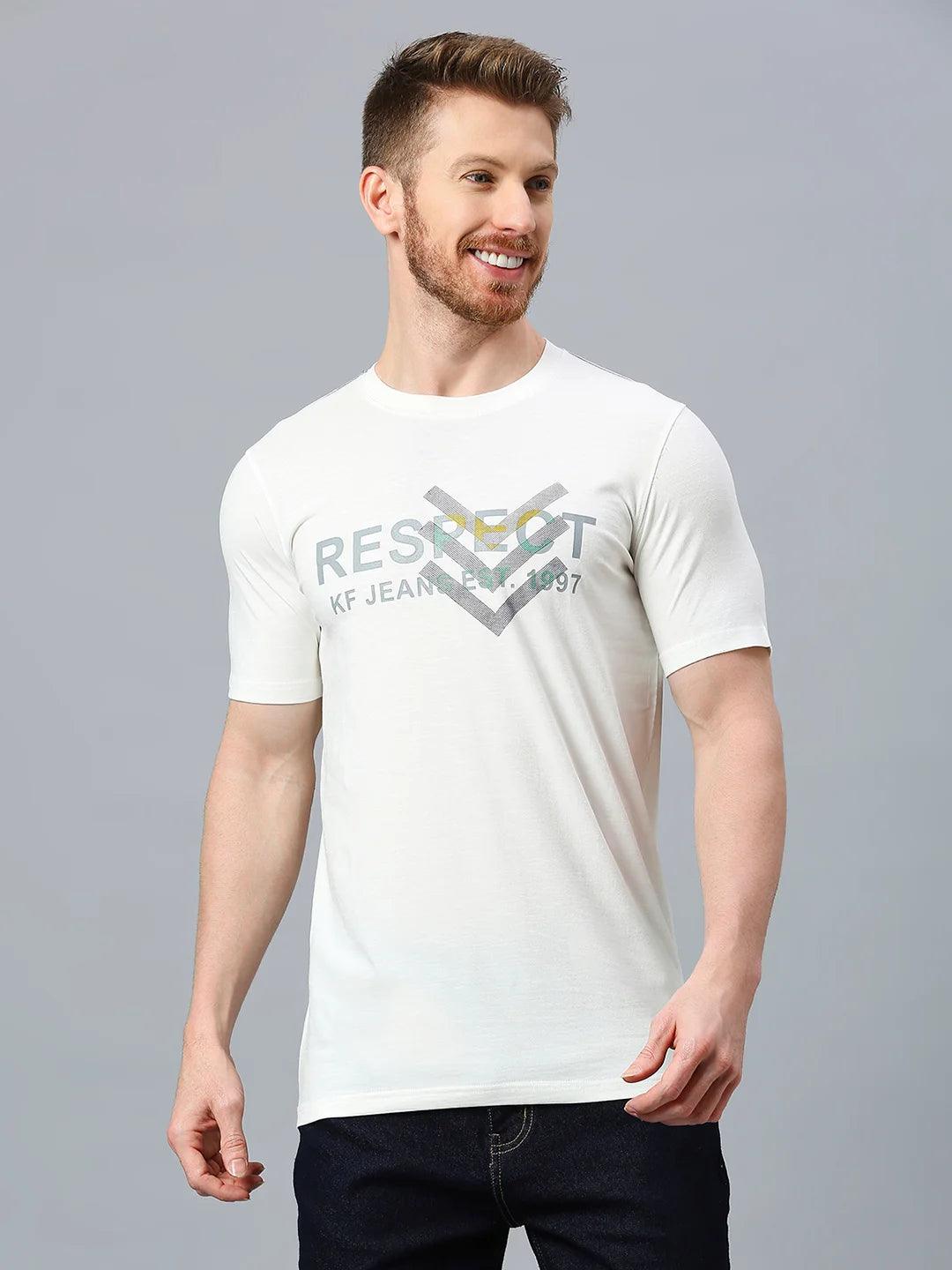 Off White Printed T-Shirt