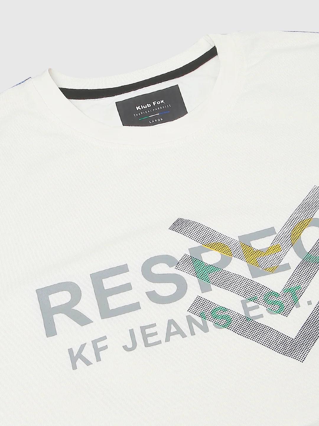 Off White Printed T-Shirt
