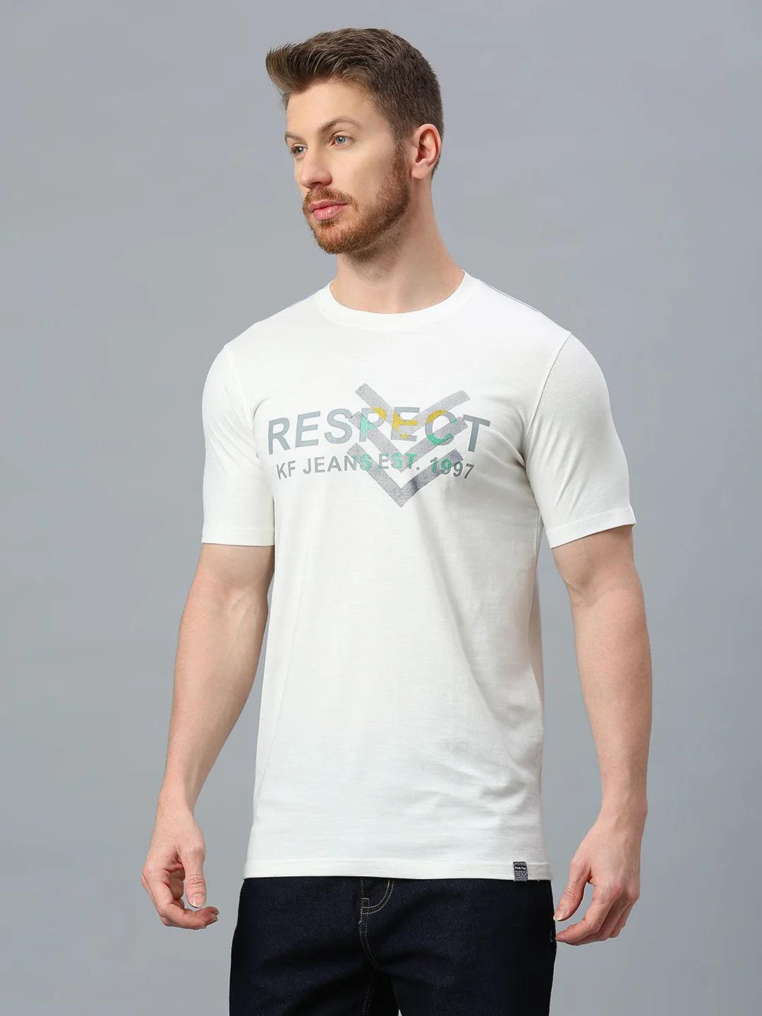 Off White Printed T-Shirt