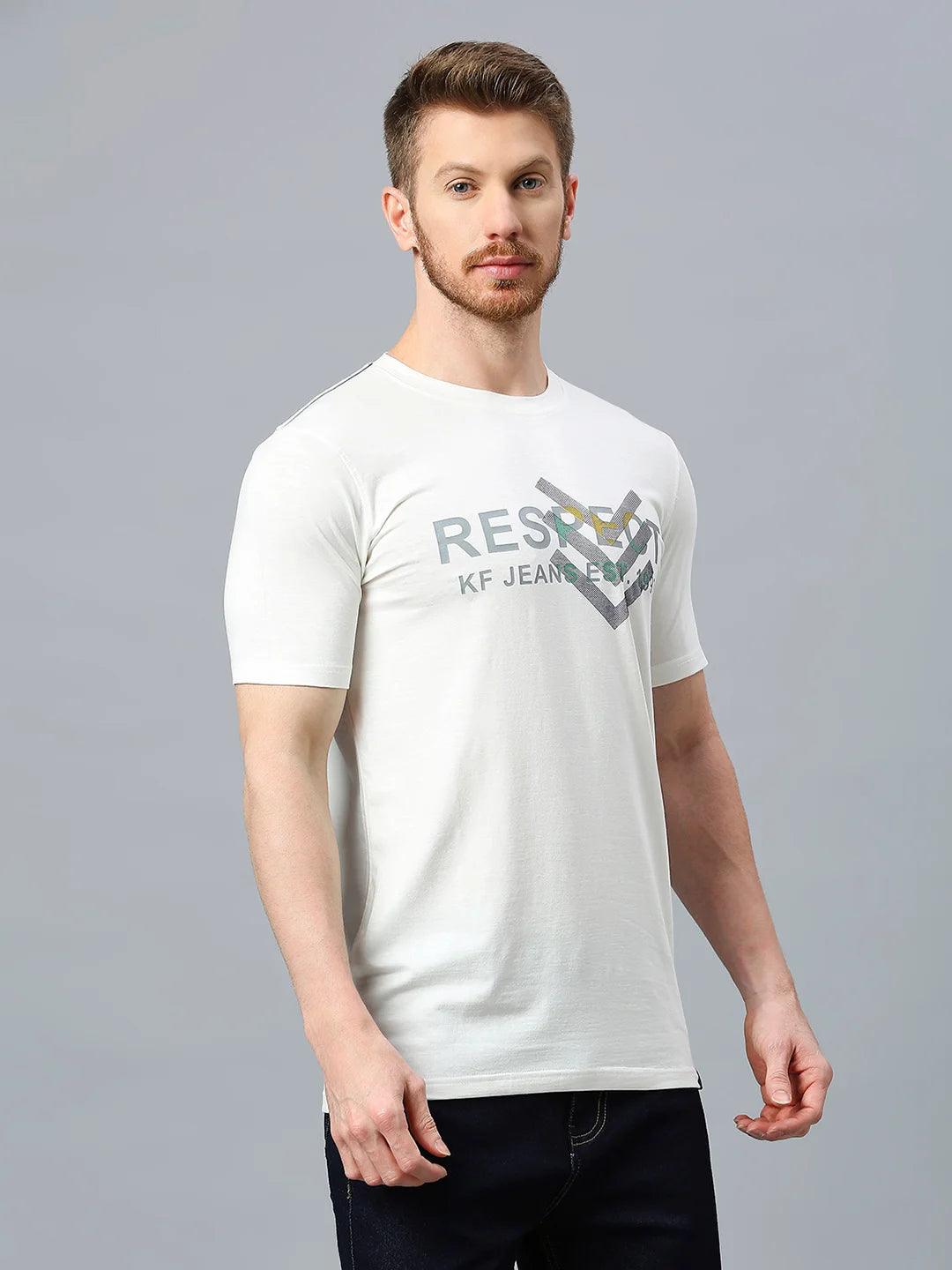 Off White Printed T-Shirt