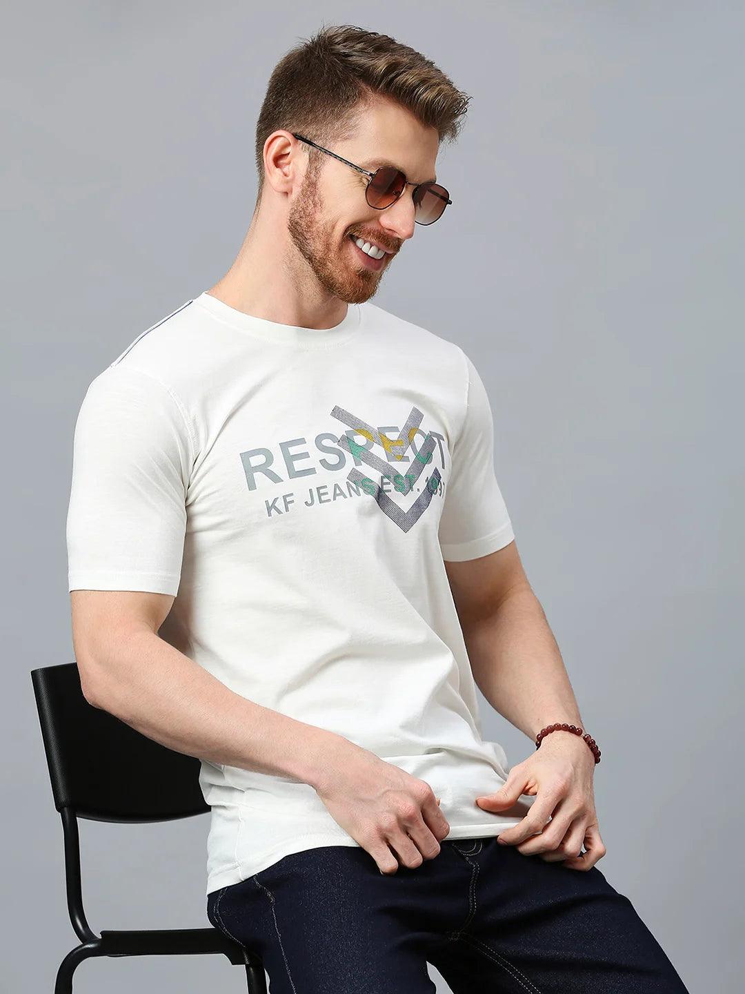 Off White Printed T-Shirt