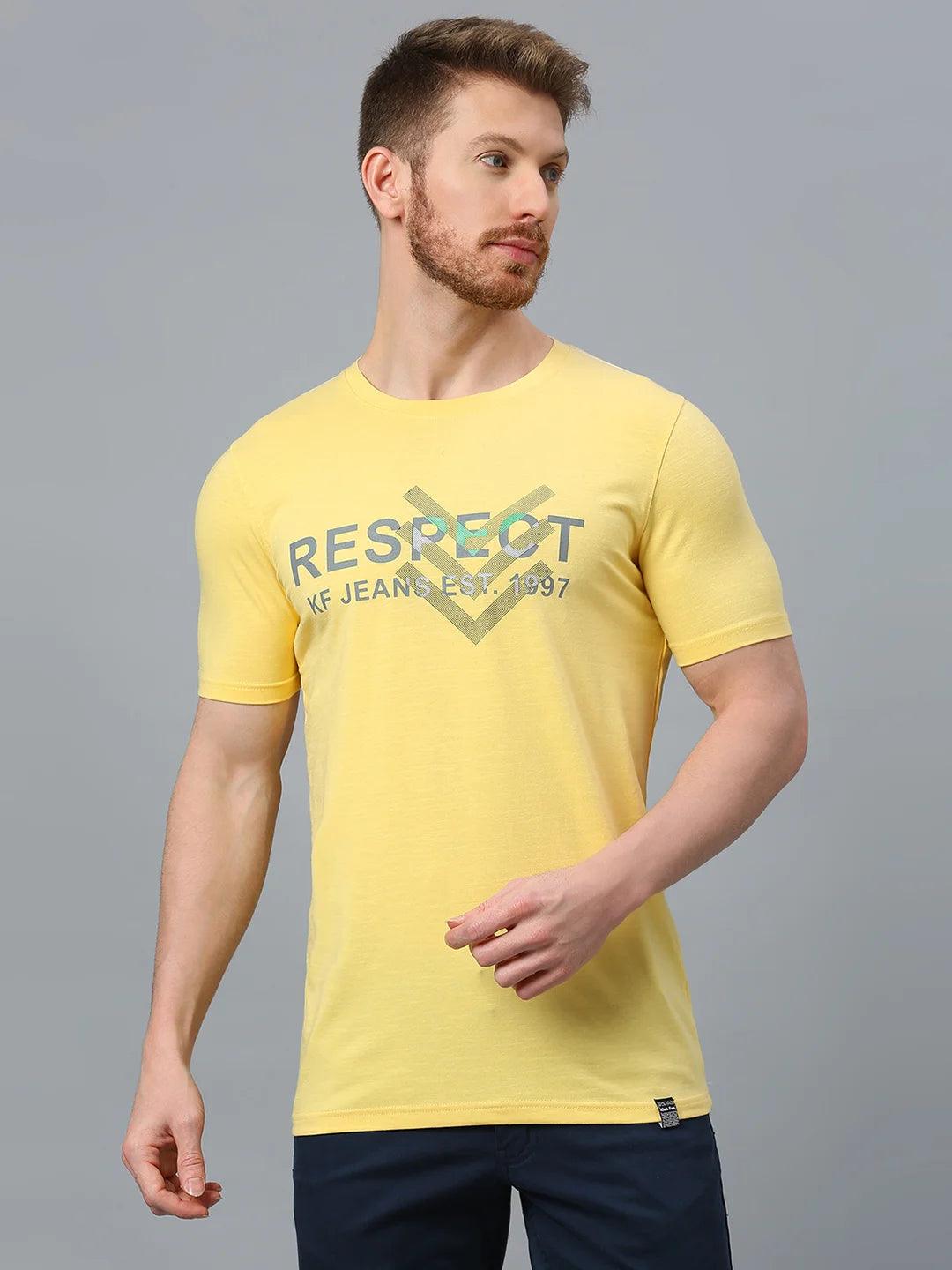 Yellow Printed T-Shirt
