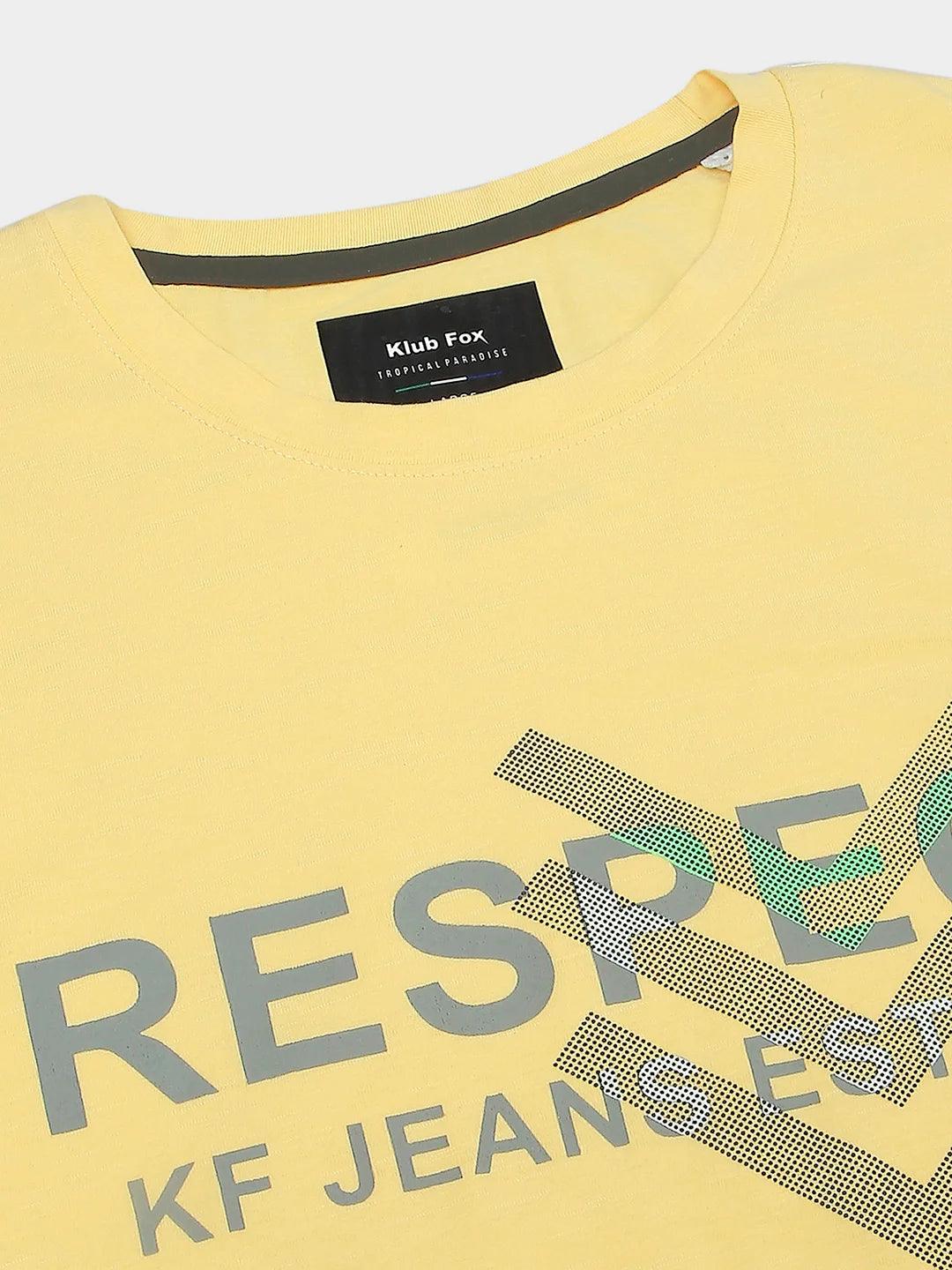 Yellow Printed T-Shirt