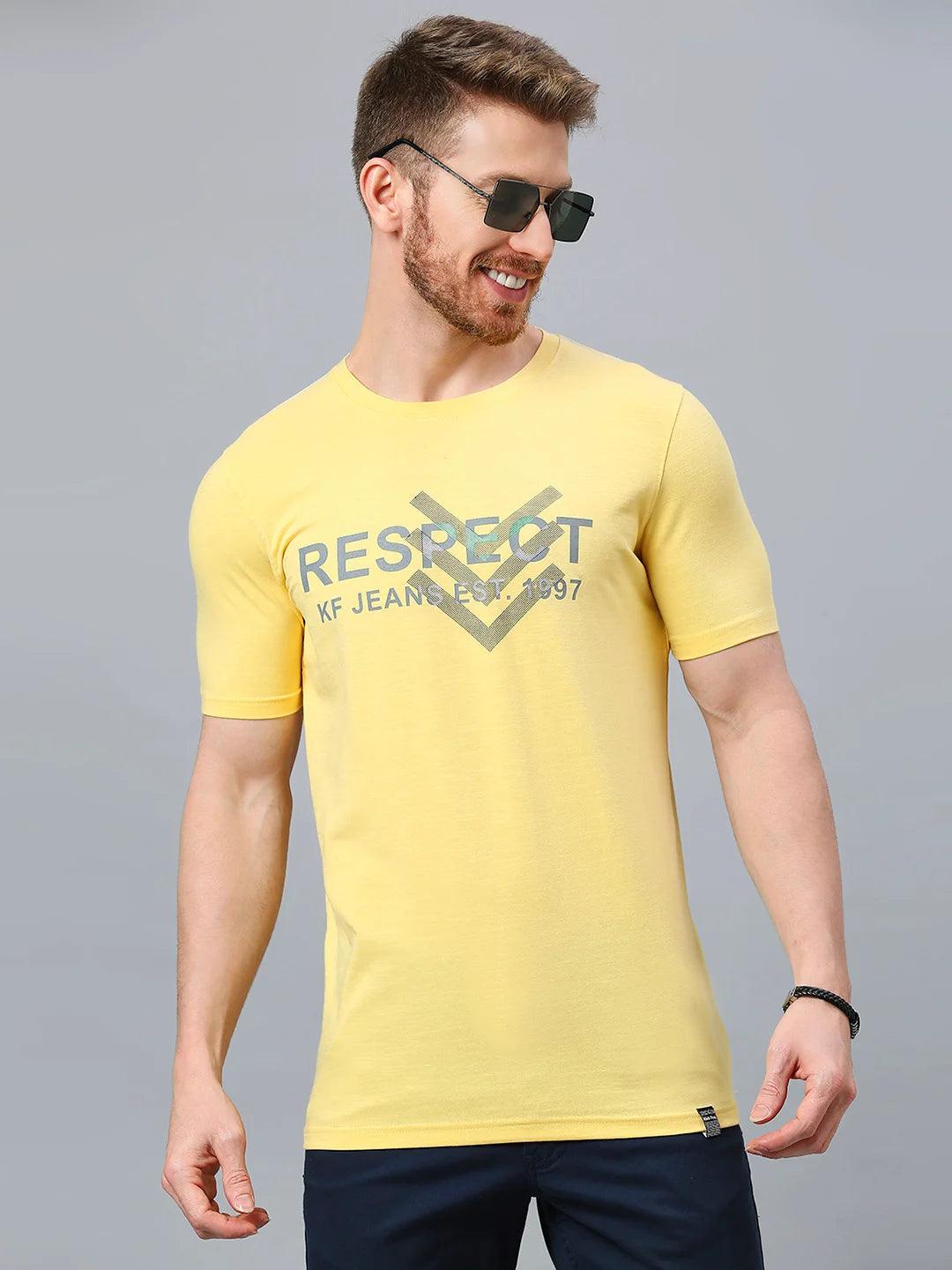 Yellow Printed T-Shirt