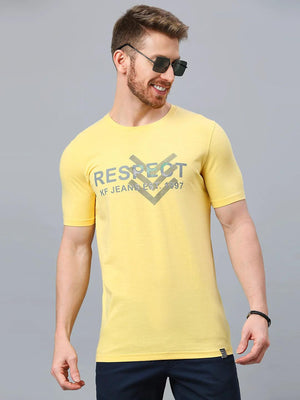 Yellow Printed T-Shirt