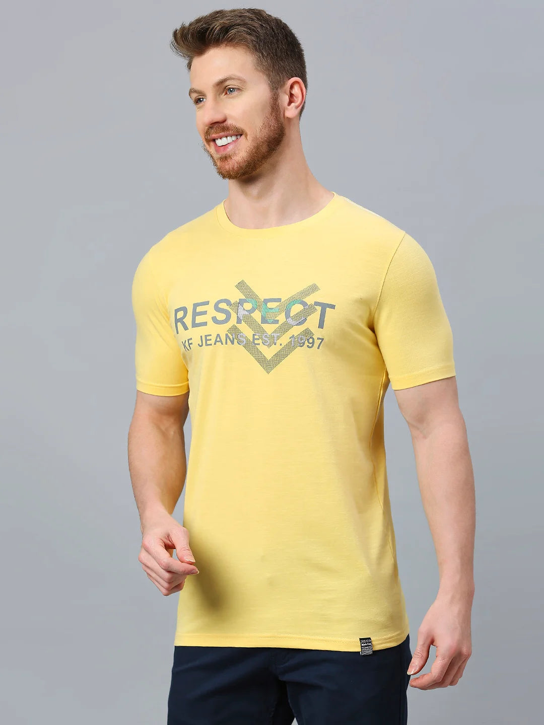 Yellow Regular Fit H/S T-SHIRT