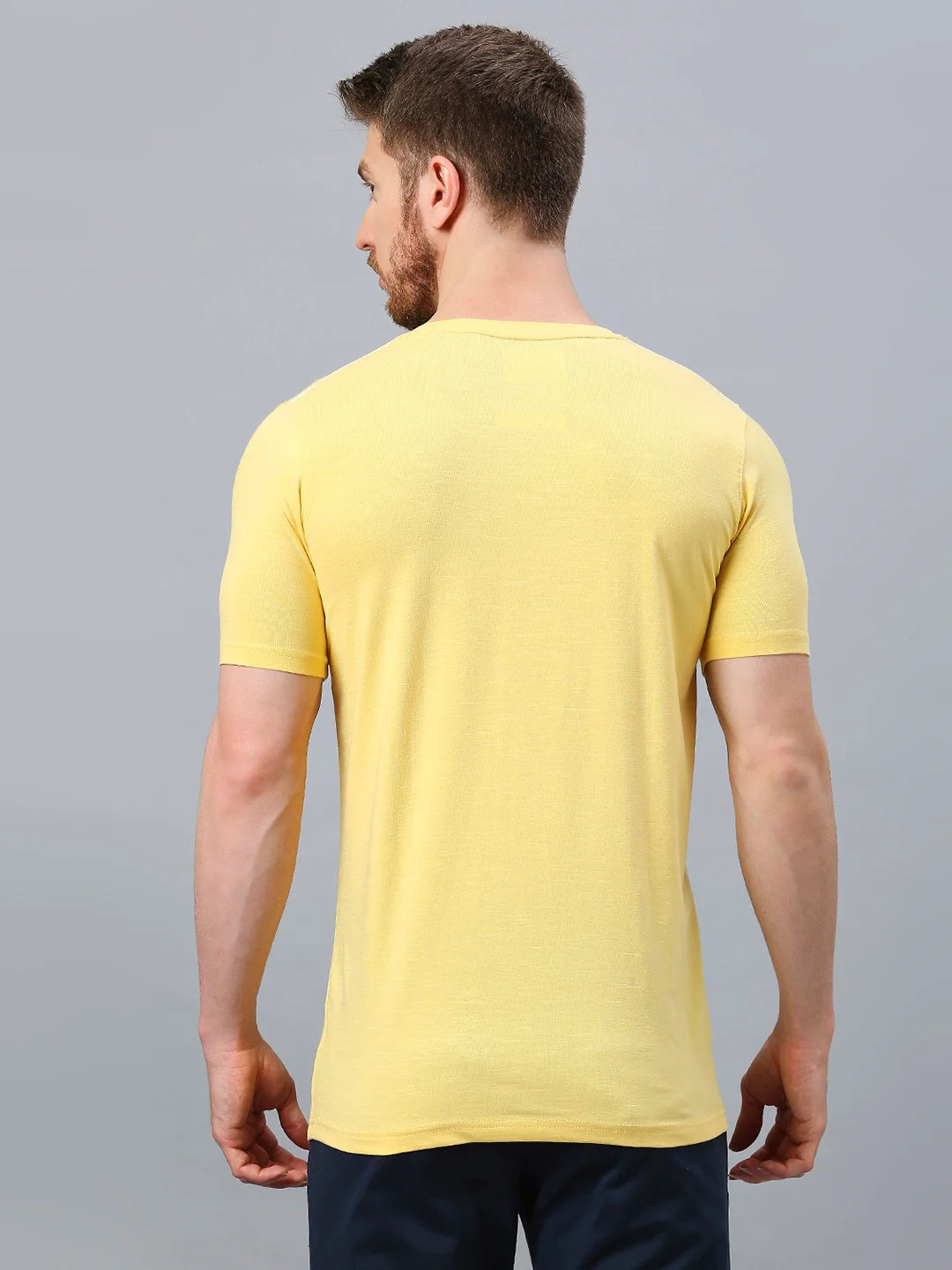 Yellow Regular Fit H/S T-SHIRT