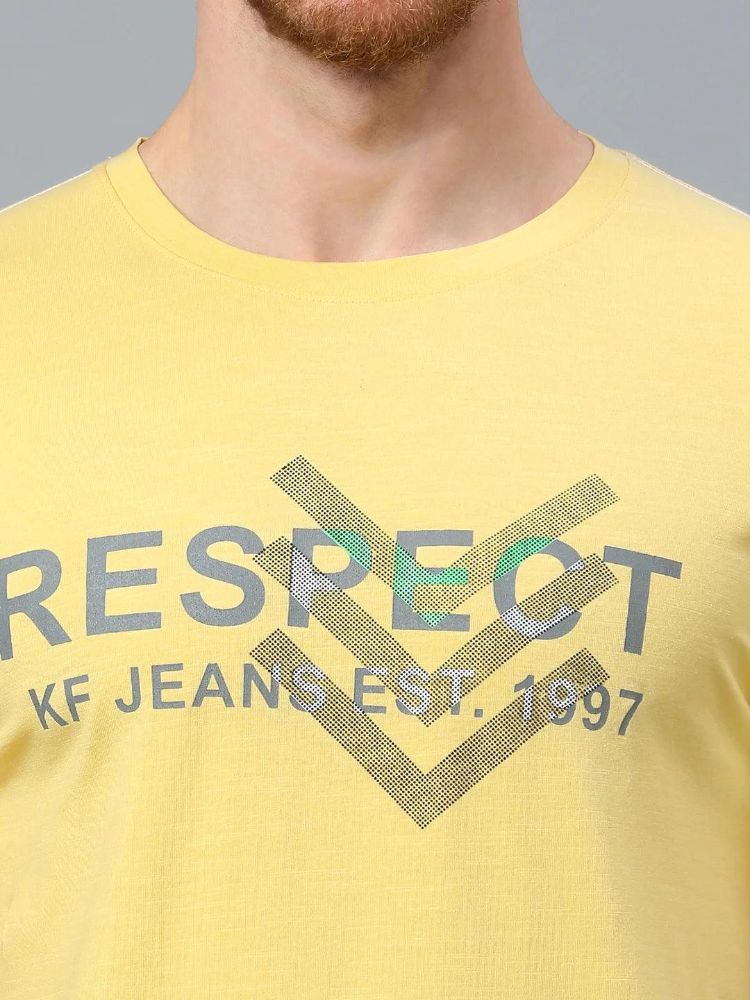 Yellow Printed T-Shirt