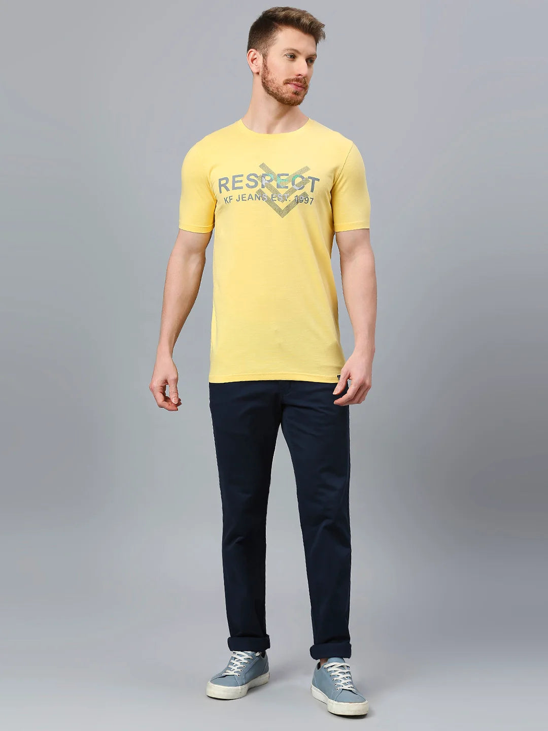 Yellow Regular Fit H/S T-SHIRT