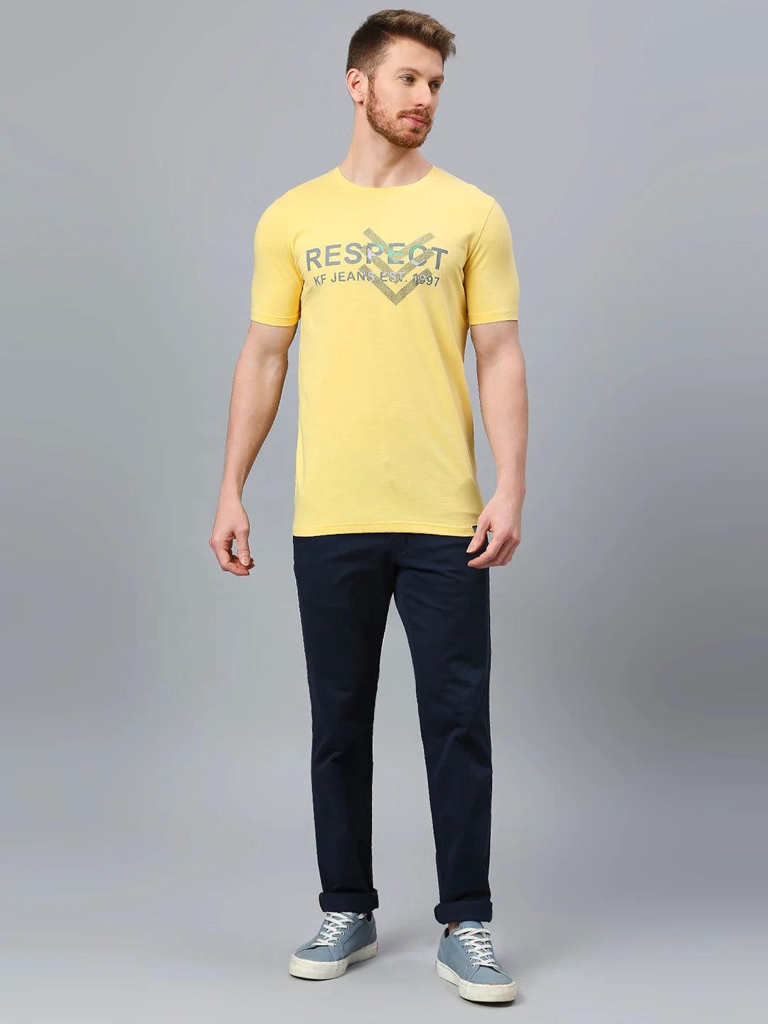 Yellow Printed T-Shirt