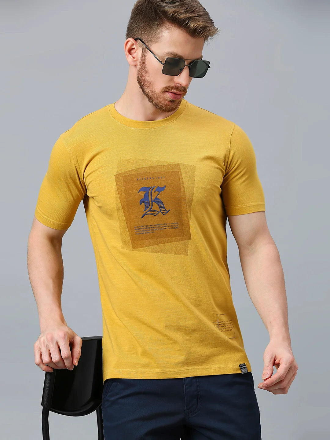 Mustard Regular Fit H/S T-SHIRT