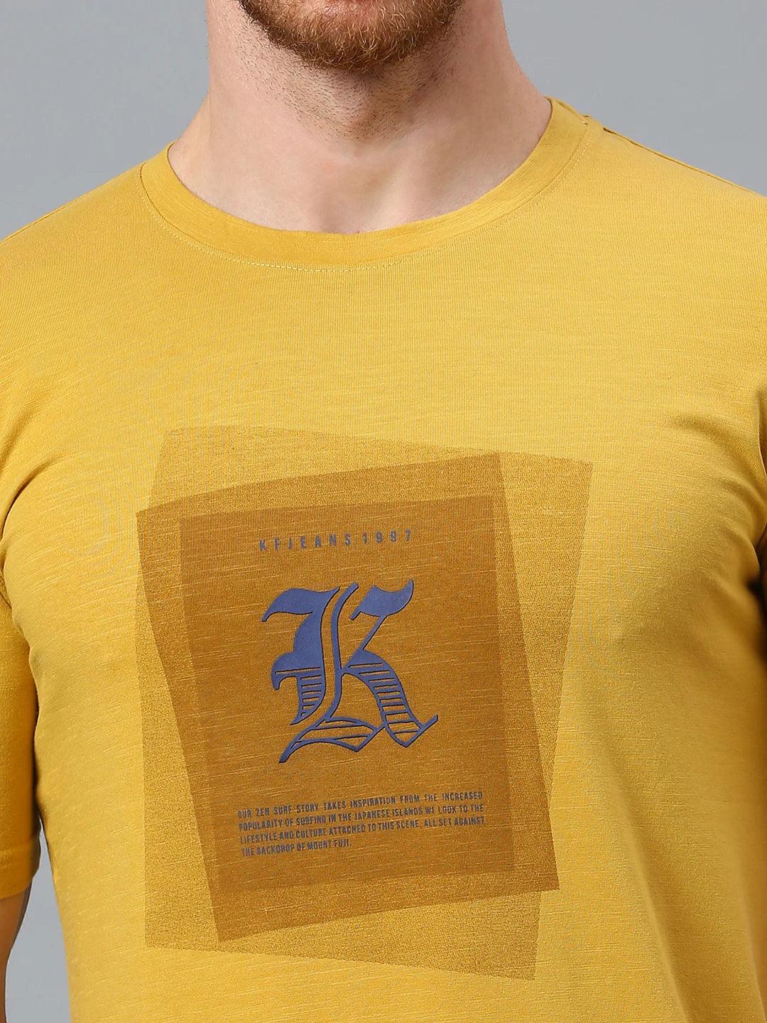 Mustard Printed T-Shirt
