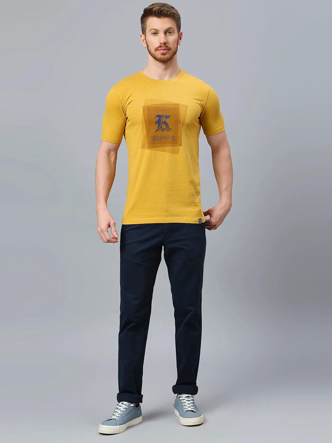 Mustard Printed T-Shirt