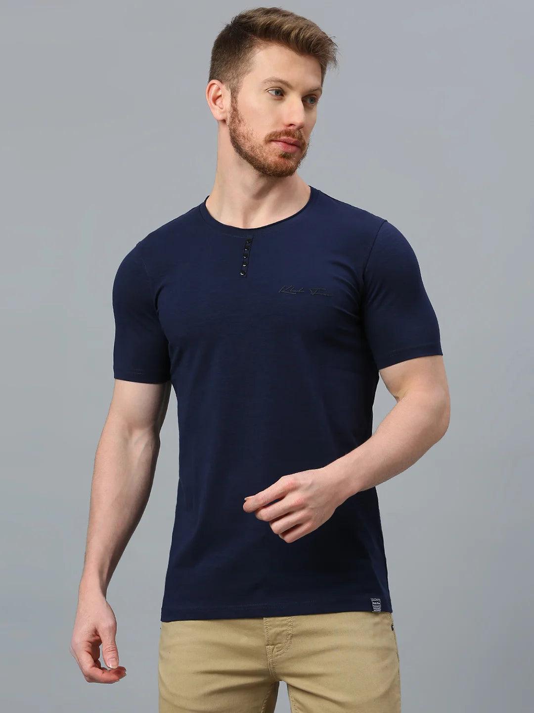 Minimal X Navy T-Shirt