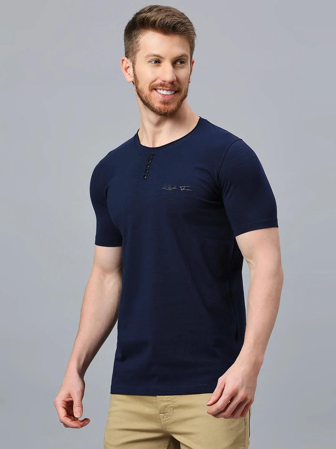 Minimal X Navy T-Shirt