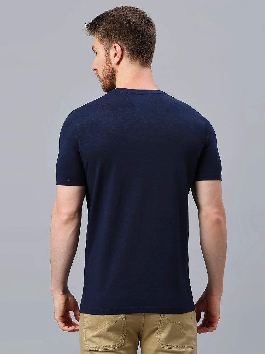 Navy Regular Fit H/S T-SHIRT